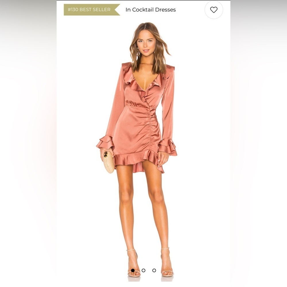 Nelly Mini Dress in Terracotta Brown | Size XS